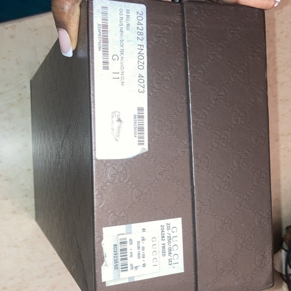 AUTHENTIC GUCCI FNOZO GG SOFT TEK SNEAKERS SIZE -11 MENS - Picture 12 of 12